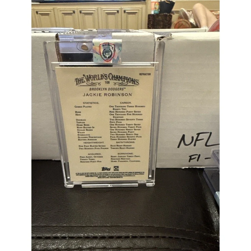 2022 Topps A&G Chrome Jackie Robinson Refractor SP Brooklyn Dodgers #108💥🔥